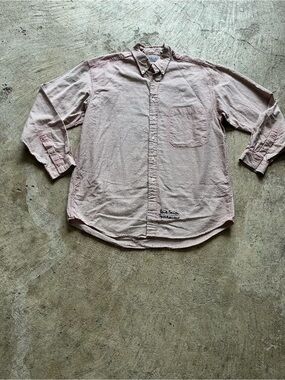 Paul Smith Pink and White Thin-Striped Button-Down Shirt